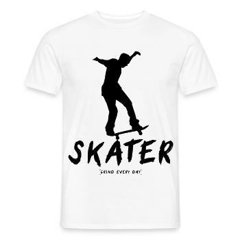 Patineur Grind Every Day - T-shirt homme - blanc - Devant - AI Model Male 178 dark (178cm)