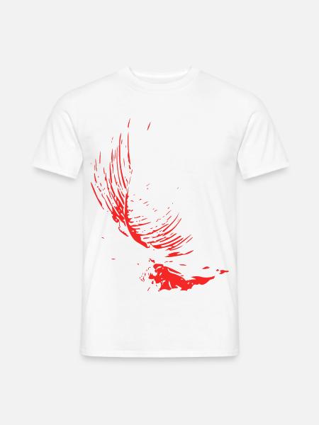Abstraktes Design / Linie / Muster / Natur / rot - Männer T-Shirt - Weiß