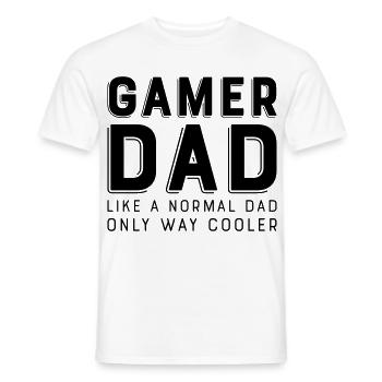 Gamer Dad - Männer T-Shirt - Weiß - Vorne - AI Model Male 178 dark (178cm)