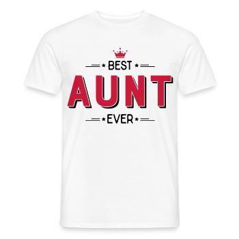 Aunt - Männer T-Shirt - Weiß - Vorne - AI Model Male 178 dark (178cm)