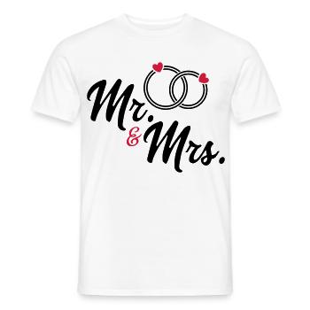 Ehepaar - Männer T-Shirt - Weiß - Vorne - AI Model Male 178 dark (178cm)