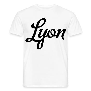 Lyon - Männer T-Shirt - Weiß - Vorne - AI Model Male 178 dark (178cm)
