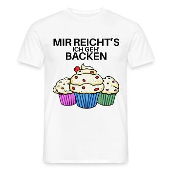 Mir reichts ich geh backen - Männer T-Shirt - Weiß - Vorne - AI Model Male 178 dark (178cm)