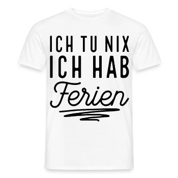 Endlich Ferien - Männer T-Shirt - Weiß - Vorne - AI Model Male 178 dark (178cm)