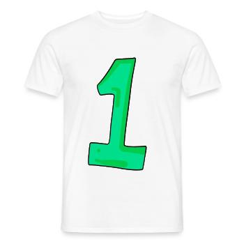 1 - T-shirt homme - blanc - Devant - AI Model Male 178 dark (178cm)