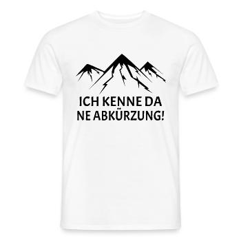 Ich kenne da ne Abkürzung - Männer T-Shirt - Weiß - Vorne - AI Model Male 178 dark (178cm)