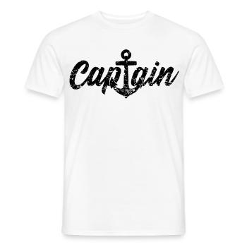 Capitaine capitaine - T-shirt homme - blanc - Devant - AI Model Male 178 dark (178cm)