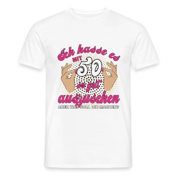 Jahrgang 1976 Vintage 50. Geburtstag Retro Damen - Männer T-Shirt - Weiß - Vorne - AI Model Male 178 dark (178cm)