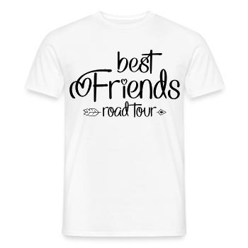 Road Tour avec des amis - T-shirt homme - blanc - Devant - AI Model Male 178 dark (178cm)