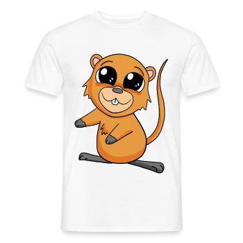 Quokka - Men's T-Shirt - white - Front - AI Model Male 178 dark (178cm)