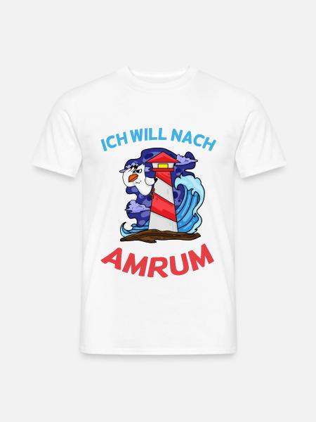 Amrum Nordsee - Männer T-Shirt - Weiß