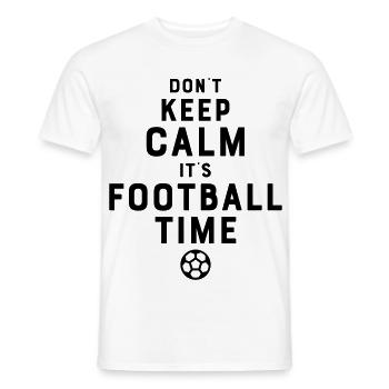 Football Time - T-shirt homme - blanc - Devant - AI Model Male 178 dark (178cm)