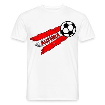Football Fans Autriche - T-shirt homme - blanc - Devant - AI Model Male 178 dark (178cm)