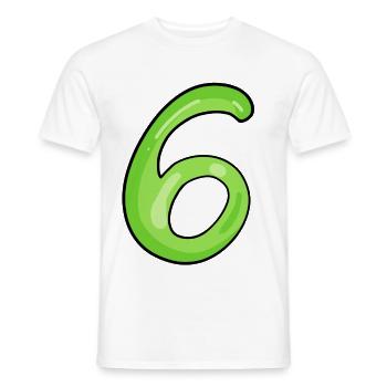 6 - Männer T-Shirt - Weiß - Vorne - AI Model Male 178 dark (178cm)