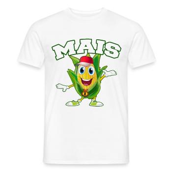 Mais maiskolben popcorn verkauf stand motiv - Männer T-Shirt - Weiß - Vorne - AI Model Male 178 dark (178cm)