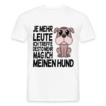 Hundebesitzer Spruch Hunde Hunde - Männer T-Shirt - Weiß - Vorne - AI Model Male 178 dark (178cm)