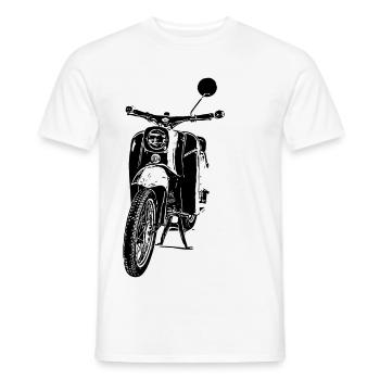 Schwalbe Moped - Männer T-Shirt - Weiß - Vorne - AI Model Male 178 dark (178cm)
