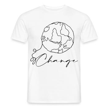 Monde - T-shirt homme - blanc - Devant - AI Model Male 178 dark (178cm)