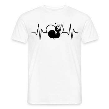 Snail - Men's T-Shirt - white - Front - AI Model Male 178 dark (178cm)