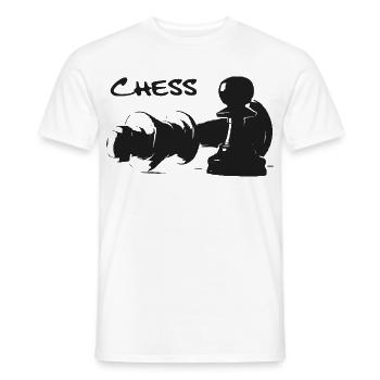 Chess Pawn and King - Men's T-Shirt - white - Front - AI Model Male 178 dark (178cm)