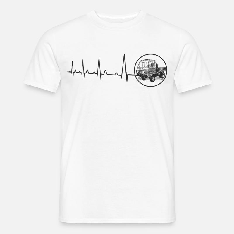 Herzschlag Multicar M25 DDR Moped LKW Technik - Männer T-Shirt - Weiß