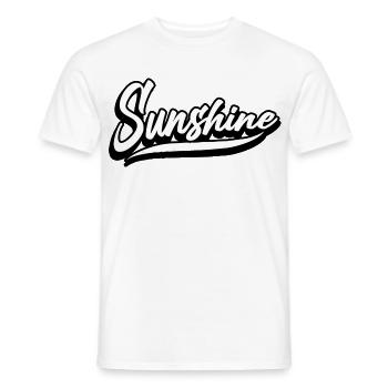 sunshine sonne urlaub palmen beach strand beauty - Männer T-Shirt - Weiß - Vorne - AI Model Male 178 dark (178cm)