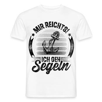 Segler Segeln Segelboot - Männer T-Shirt - Weiß - Vorne - AI Model Male 178 dark (178cm)