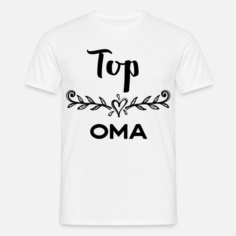 Oma Statement Großmutter Gratulation Superoma - Männer T-Shirt - Weiß