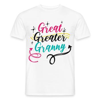 Grandmother Grandma Saying Pensioner All the best - Men's T-Shirt - white - Front - AI Model Male 178 dark (178cm)