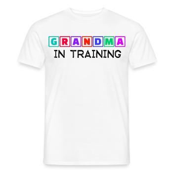 Humorous Statement Grandmother Grandma Old Woman - Men's T-Shirt - white - Front - AI Model Male 178 dark (178cm)