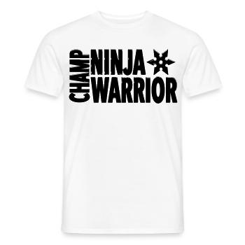 Chase Ninja Warrior – Strong Action Statement - Männer T-Shirt - Weiß - Vorne - AI Model Male 178 dark (178cm)
