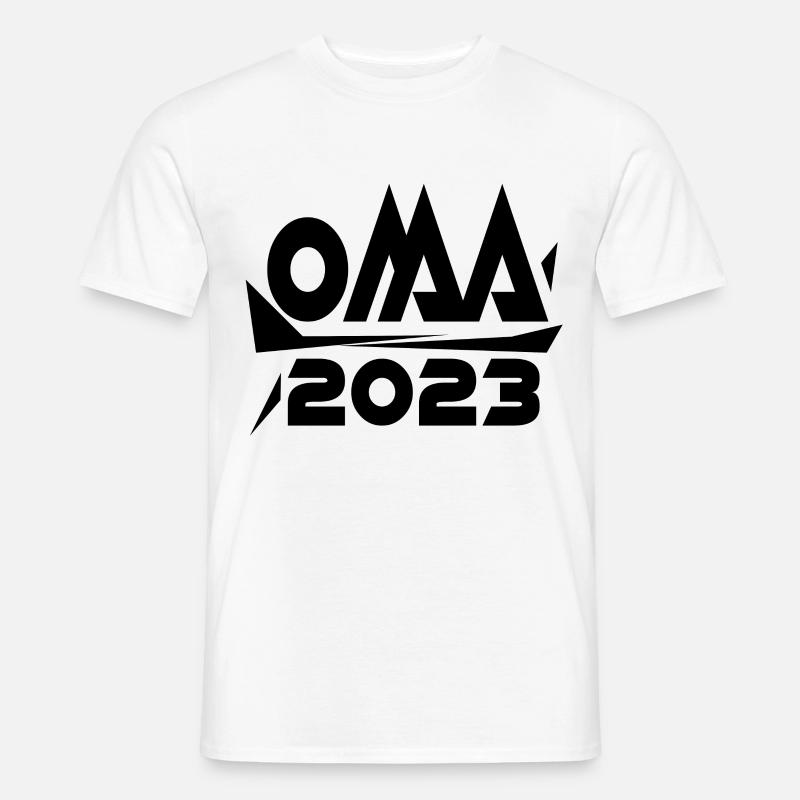 Großmutter 2023 - Oma Geschenk - Männer T-Shirt - Weiß