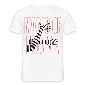 Magic of Love – Bold Romantic Statement Design - Männer T-Shirt - Weiß - Vorne - AI Model Male 178 dark (178cm)