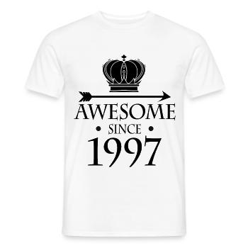 Born in 1997 - Fantastic since 1997 - Men's T-Shirt - white - Front - AI Model Male 178 dark (178cm)