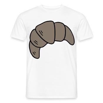Croissant - Männer T-Shirt - Weiß - Vorne - AI Model Male 178 dark (178cm)
