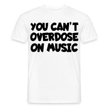Man kann nie genug von Musik bekommen # - Männer T-Shirt - Weiß - Vorne - AI Model Male 178 dark (178cm)