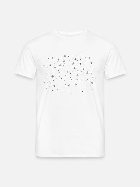 Sterne Sternenhimmel Galaxie Milchstraße - Männer T-Shirt - Weiß