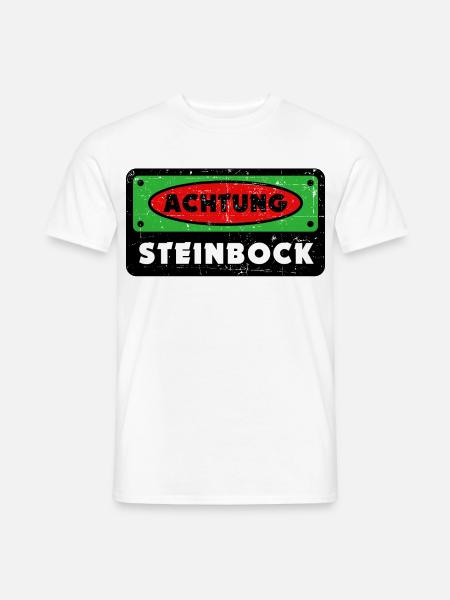 Steinbock Astrologie Tierkreis Statement Gezeiten - Männer T-Shirt - Weiß