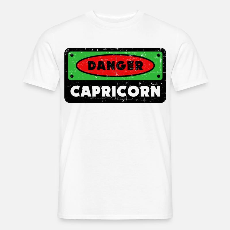 Cool Tierkreiszeichen Steinbock Statement Horoskop - Männer T-Shirt - Weiß