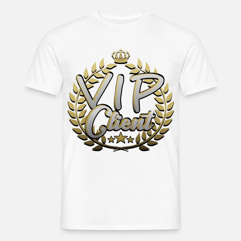 VIP Client - Männer T-Shirt - Weiß