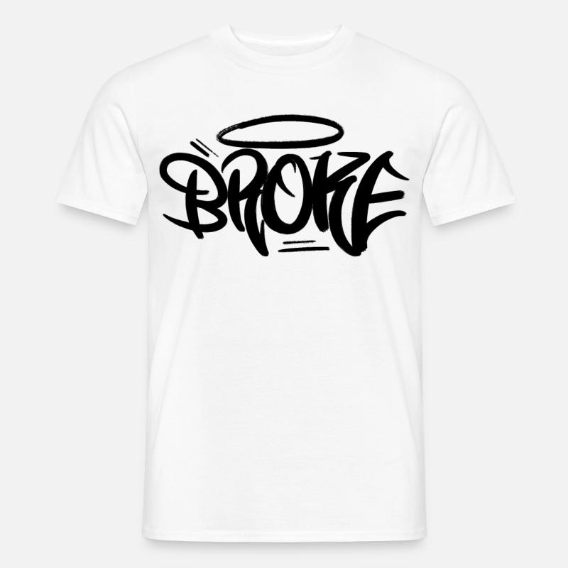 Broke Graffiti Design Style - Männer T-Shirt - Weiß