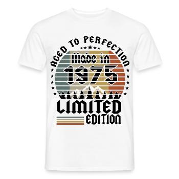 Édition limitée 1975 - T-shirt homme - blanc - Devant - AI Model Male 178 dark (178cm)