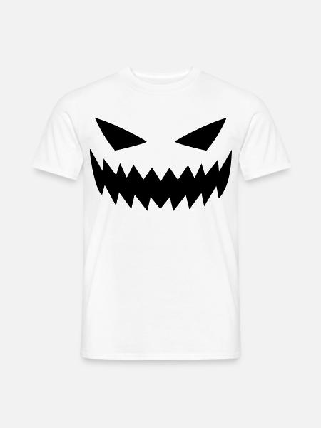 Gestörte Horrorfratze - Männer T-Shirt - Weiß