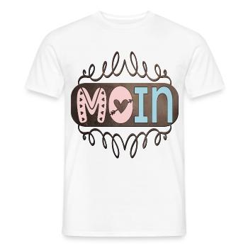 MOIN NORDDEUTSCHLAND - Männer T-Shirt - Weiß - Vorne - AI Model Male 178 dark (178cm)