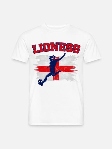 England Fußball Meister der Frauen Lionesses 2025 - Männer T-Shirt - Weiß