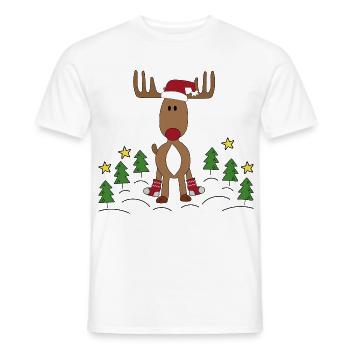 Design zu Weihnachten - Männer T-Shirt - Weiß - Vorne - AI Model Male 178 dark (178cm)