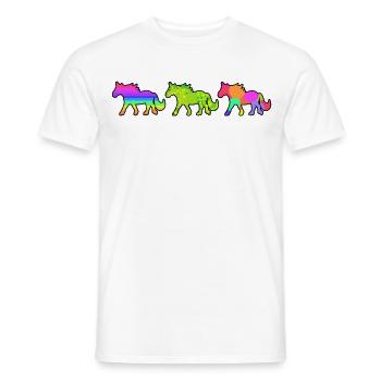 Gallop horse lover horses horse love Icelandic horses - Men's T-Shirt - white - Front - AI Model Male 178 dark (178cm)