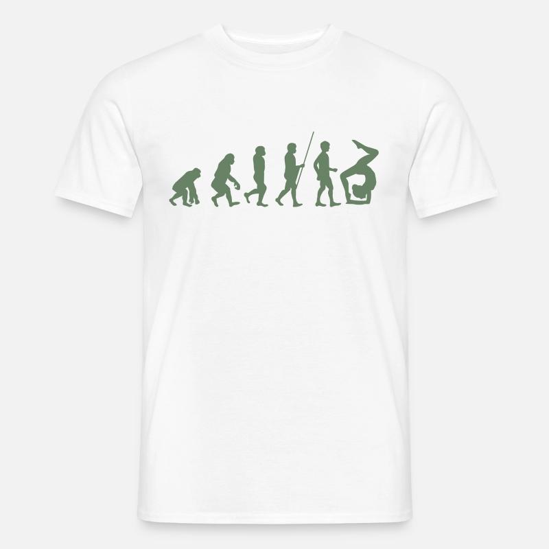 Turnerin Turner Evolution der Turnerin - Männer T-Shirt - Weiß