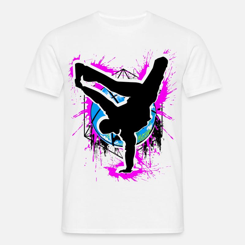Breakdance - Breakdancer - Breakdancing - BBoy - Maglietta da uomo - bianco