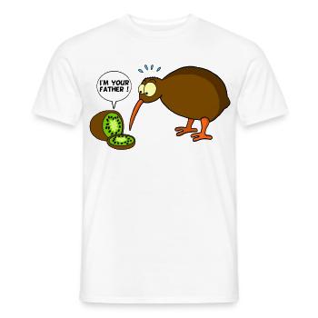 Kiwi vs. kiwi - Men's T-Shirt - white - Front - AI Model Male 178 dark (178cm)